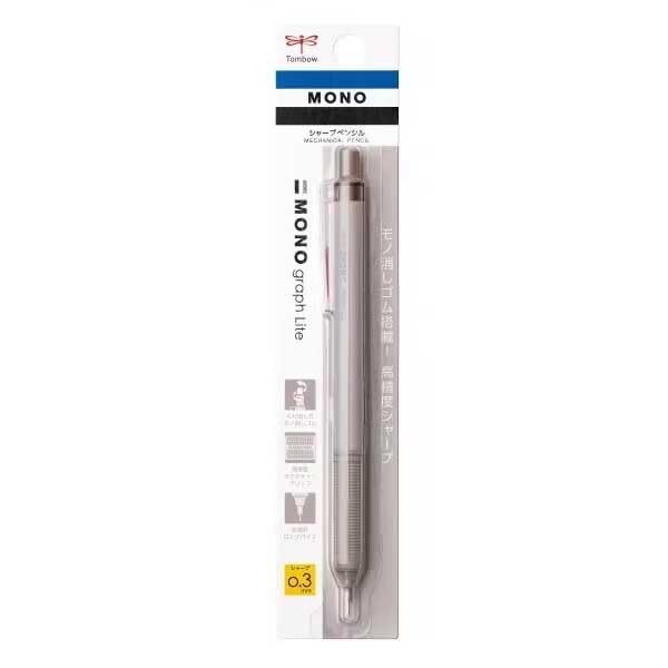 Tombow Pencil sharp pencil monograph light 0.3mm grayish brown