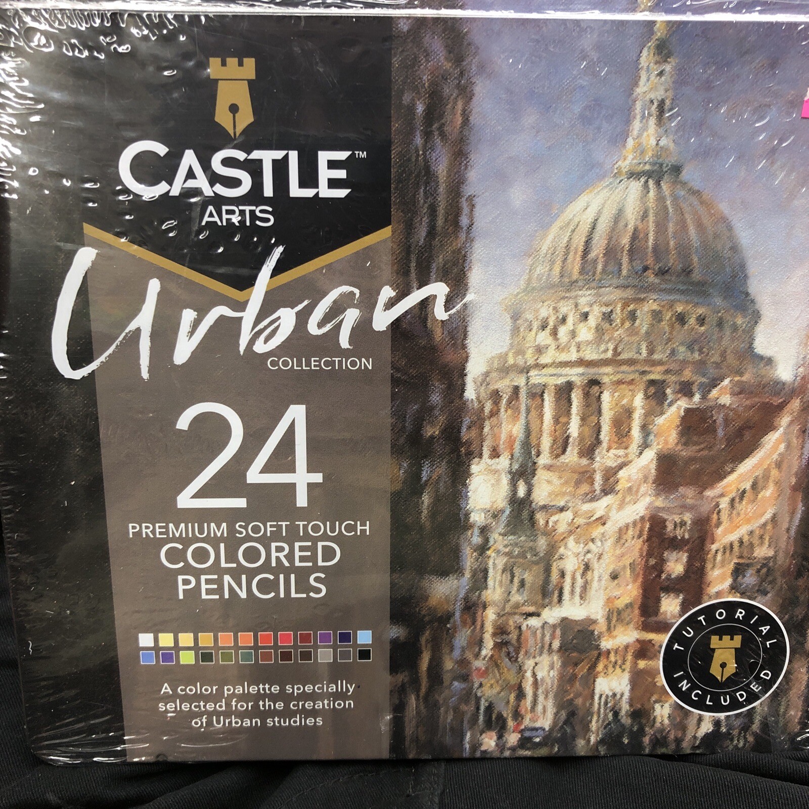 Castle Arts Themed 24 Colored Pencil 24 Count (Pack of 1), Urban Sketching S17