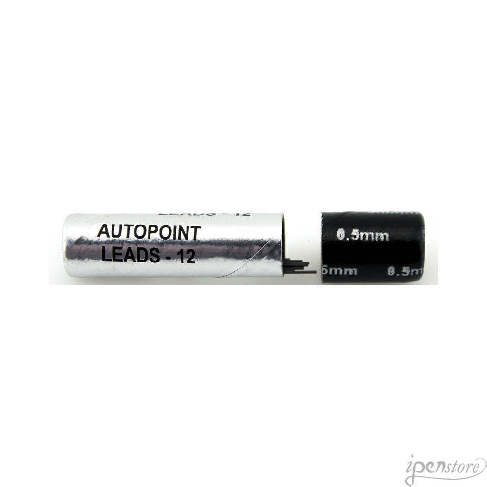 Tb/12 Autopoint 0.5 mm Graphite Lead 1-3/8″, 851-1, Black HB (Medium)