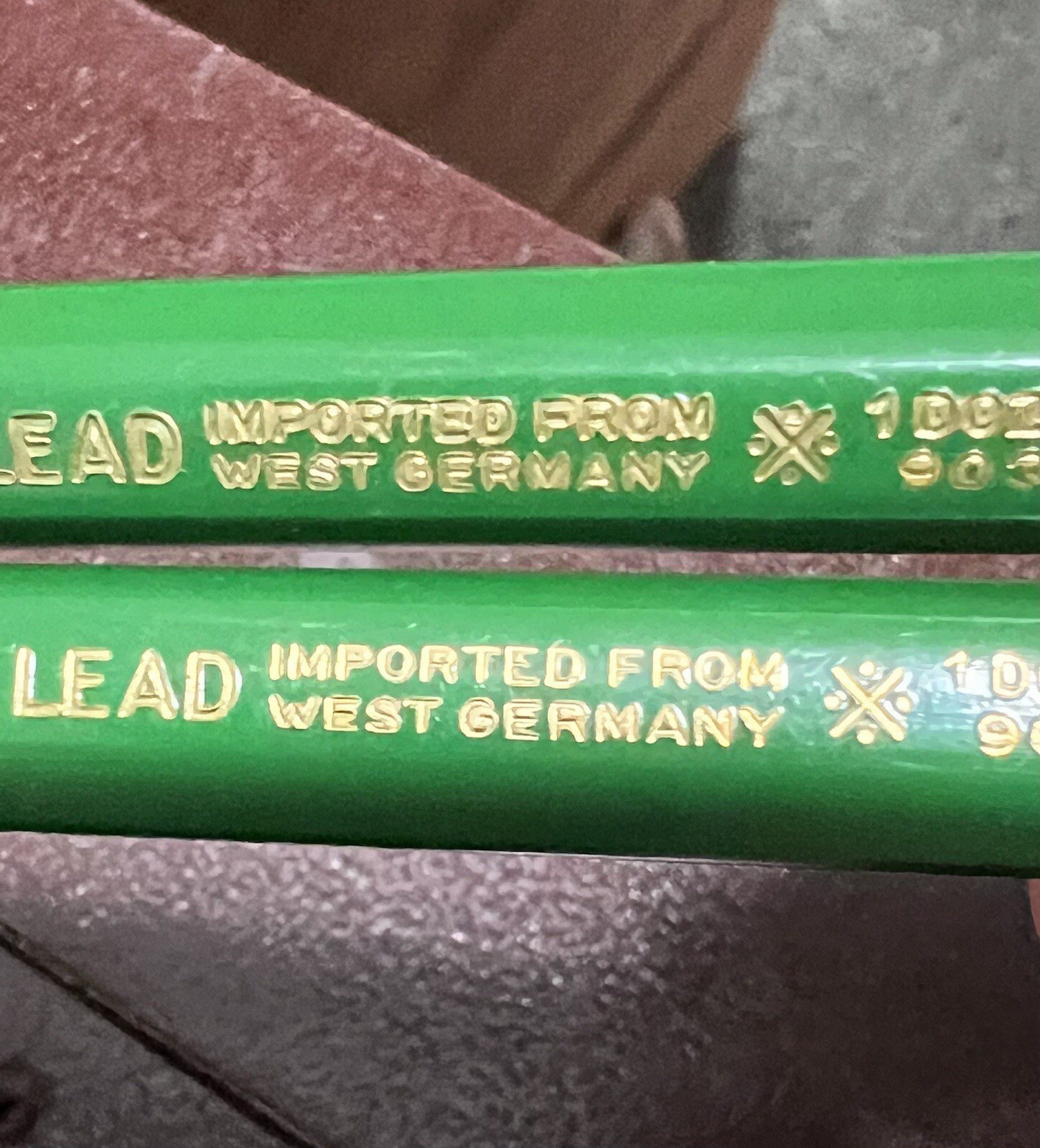 VTG Lot of 2 Green Tubes A.W. Faber Castell Drawing Leads 9030 H & 4H Germany