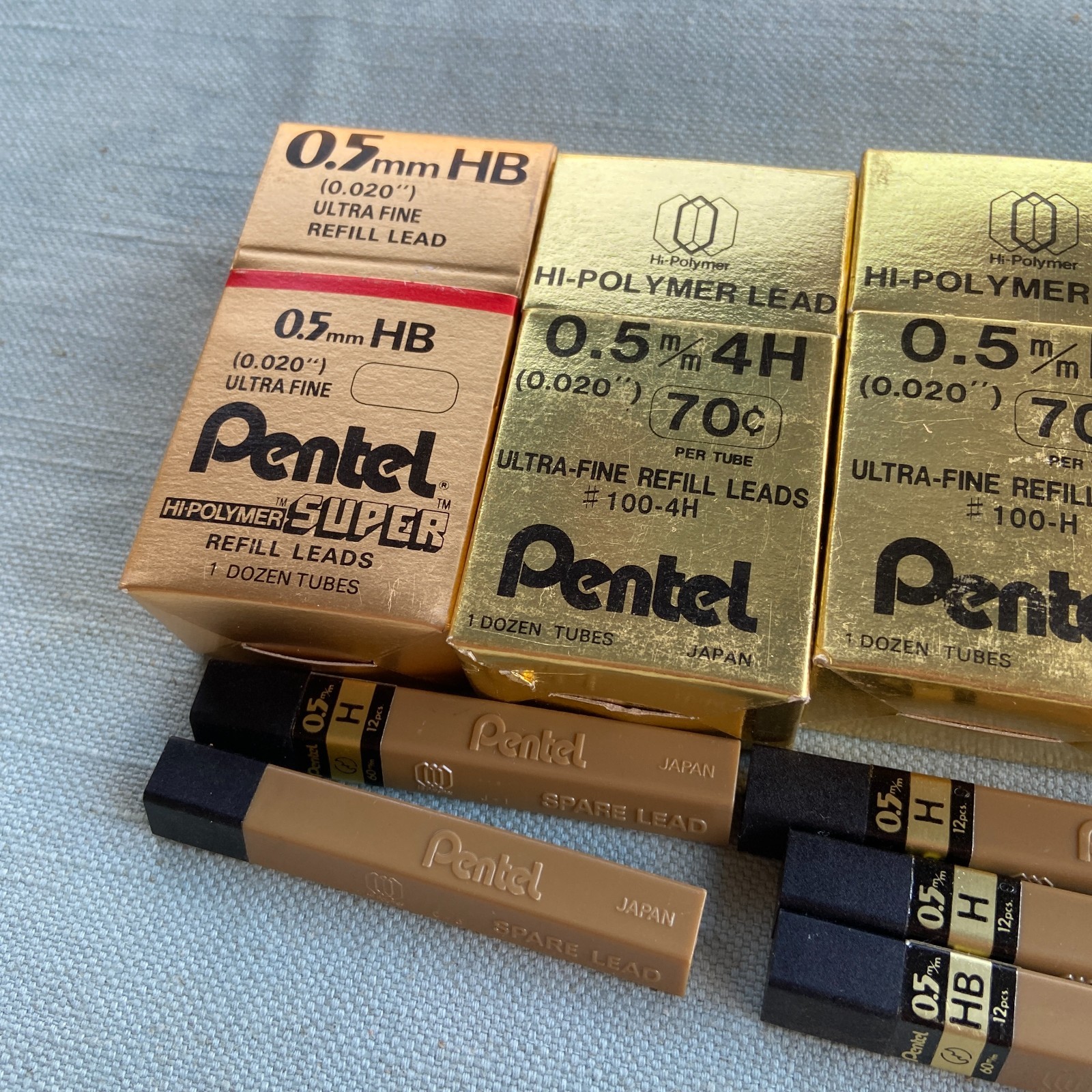 Vintage Drafting Pentel 5 S55 Parker Zebra M-301 Pencil 0.5 m/m 4H HB Lead Lot M