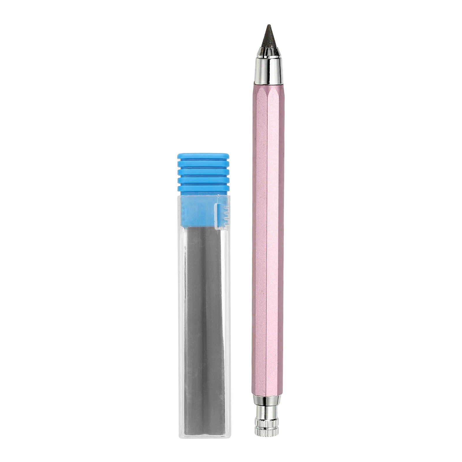 5.6mm Mechanical Carpenter Pencil with 4 Refills for Pencil Architect, Pink
