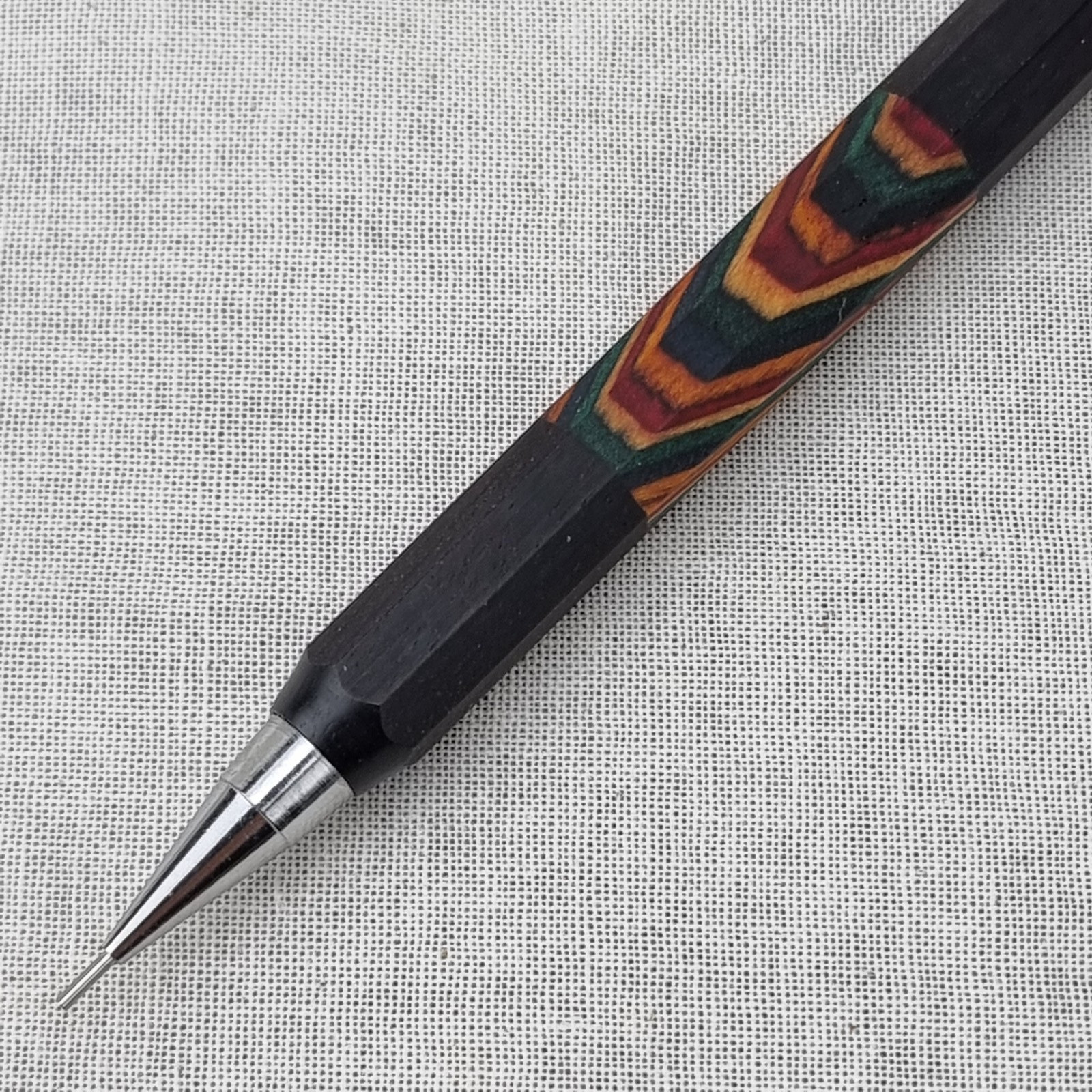 Hand Crafted Pentel P-205(0.5mm) Mechanical Pencil with Octagonal wood