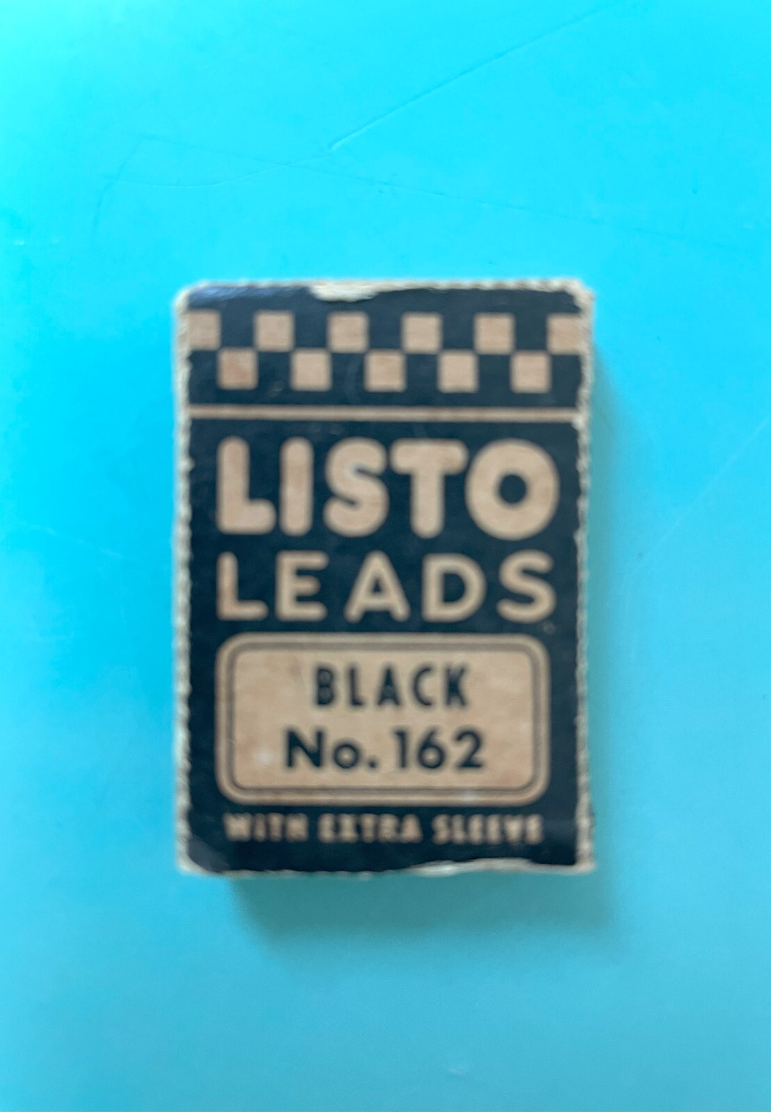 Vintage Listo Leads Black No. 162, Box w/ 4 Marking Leads