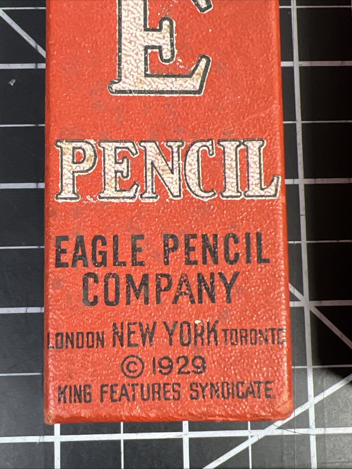 1929 Popeye Mechanical Pencil Eagle Company Original Box 944 Copying Leads 1920s
