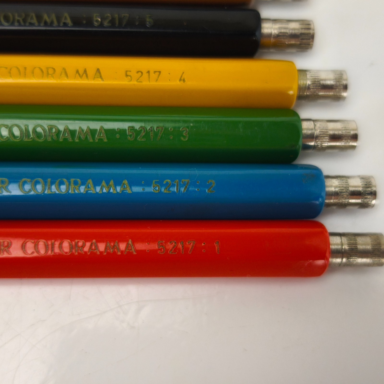 Vintage Mechanical Pencils Set of 6 TOISON D’OR COLORAMA 5217 Bohemia Works#6184