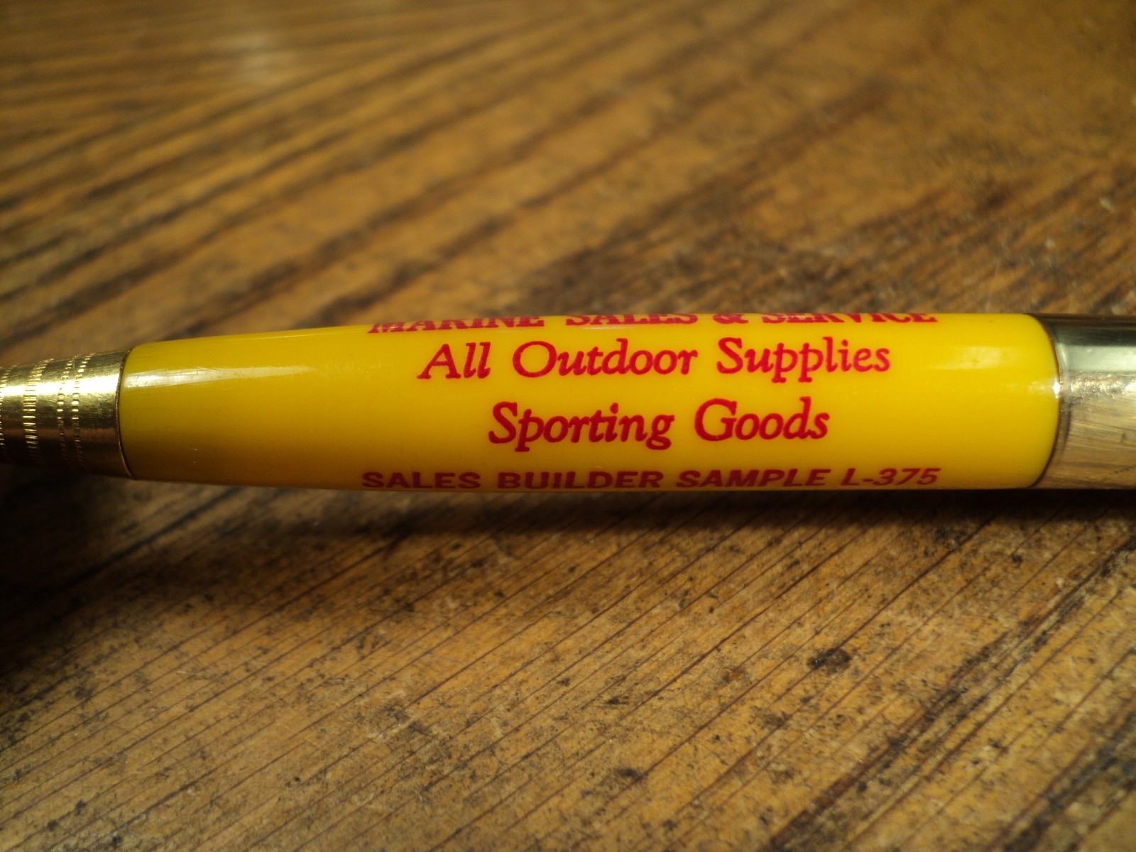 Vintage Sample L-375 Mechanical Pencil Advertising Marine Sales & Service
