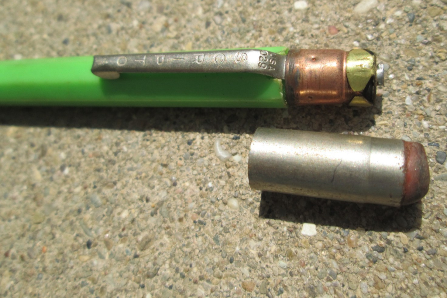 Vintage Scripto USA 029 Bright Light Green Mechanical Pencil for Parts or Repair