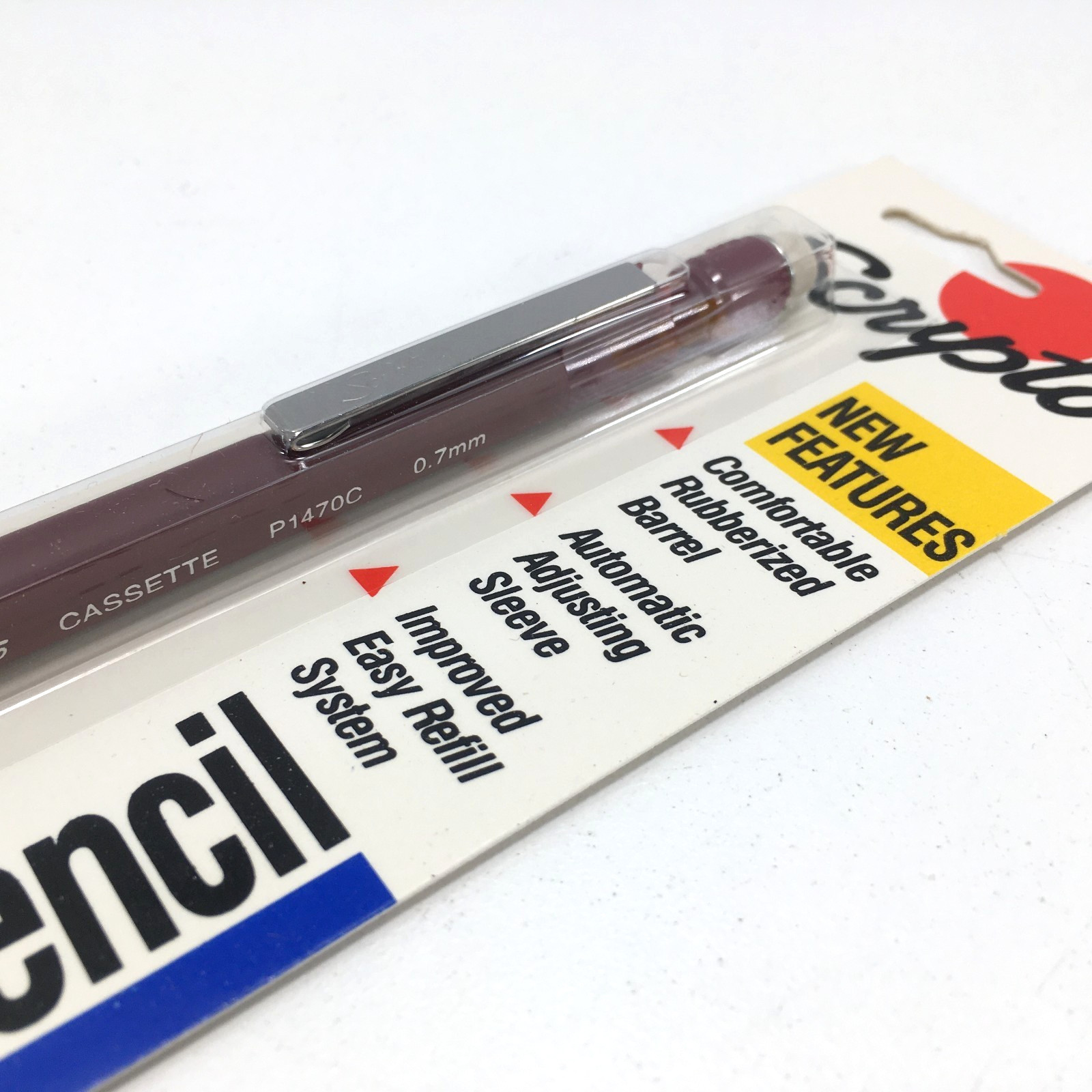 3-Pack 1990 Scripto Super Cassette Mechanical Pencil P1470C .7mm Lead Japan Red