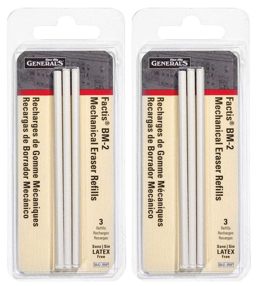 3 PCS Factis Pen Style Mechanical Eraser Refills Drawing Drafting Art Tools