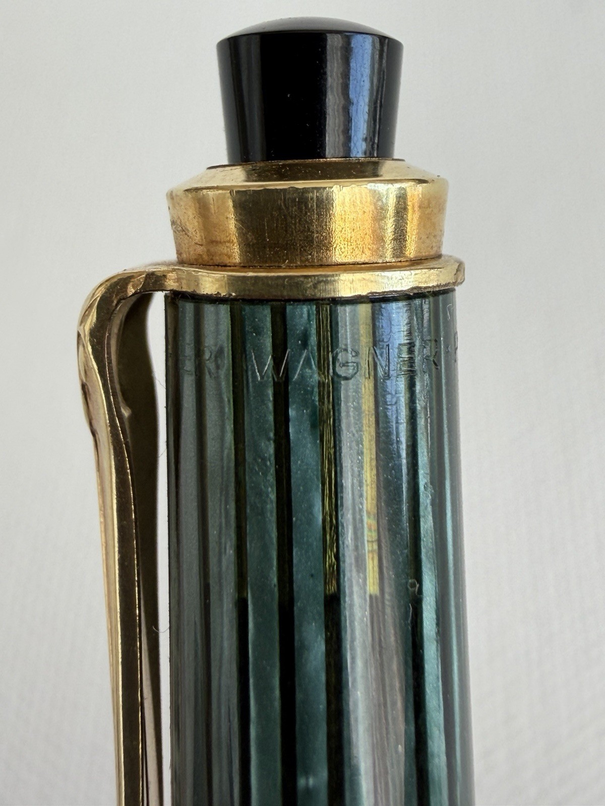 Pelikan 450 Mechanical Pencil In Green Striped & Black Günther Wagner Design