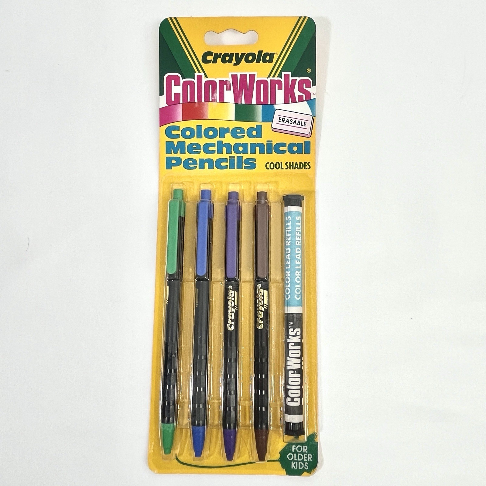 Crayola ColorWorks Mechanical Colored Pencils & Refills Cool Colors Vintage 1988