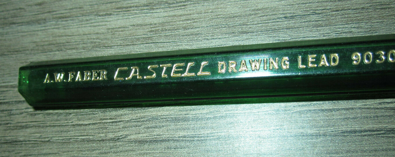 Vtg John Hancock pencil & leads, Koh-I-Noor, Eagle Turquoise, AW Faber Castell