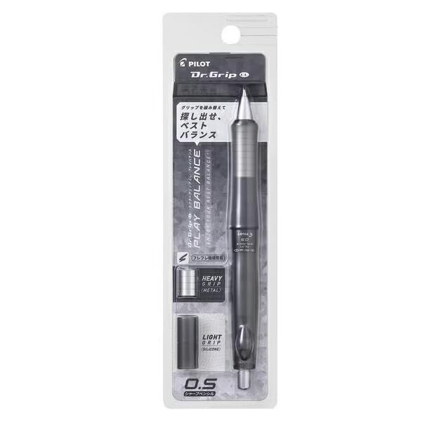 Pilot Dr. Grip CL Play Balance Mechanical Pencil, 0.5mm, Clear Black, HDGCL70R C