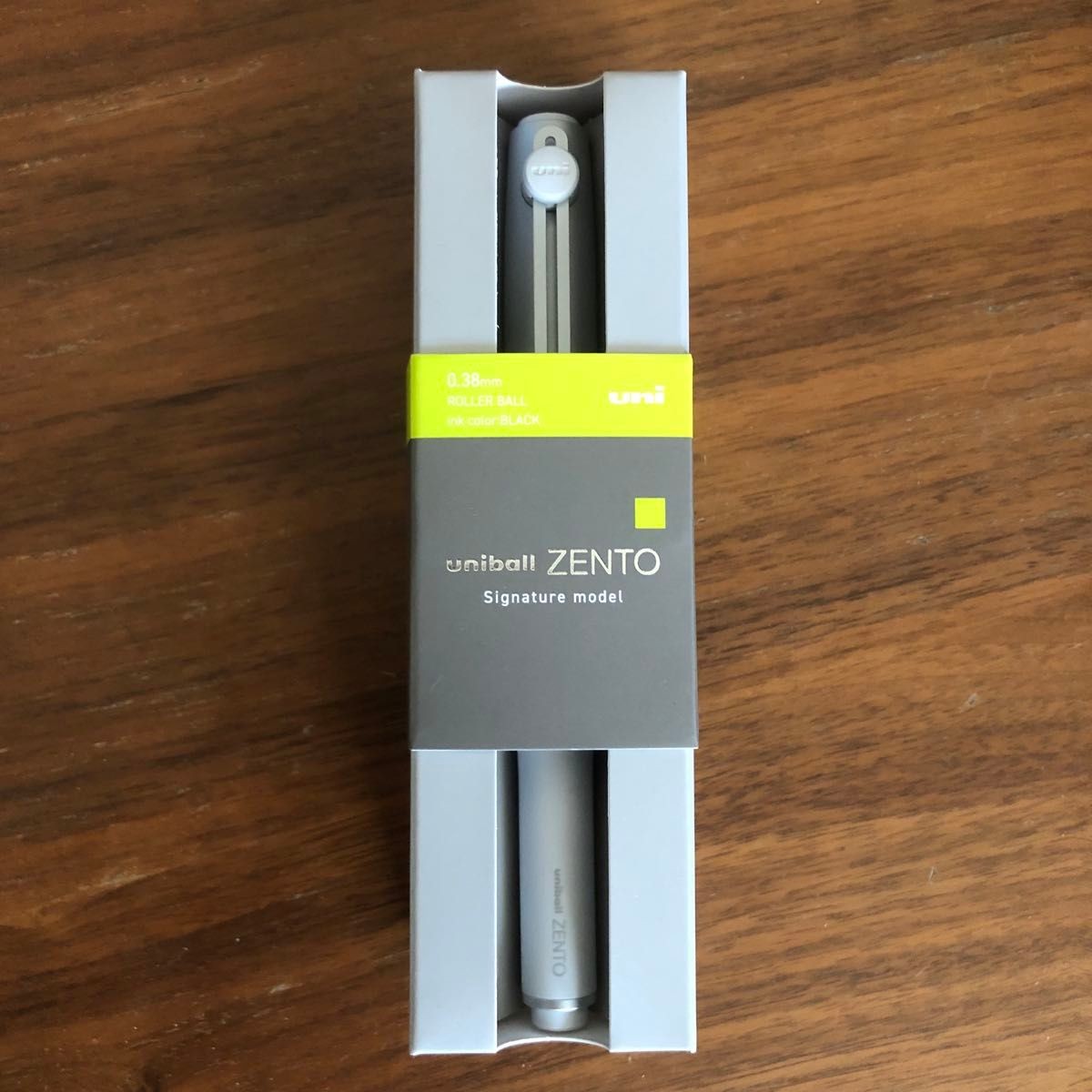 MITSUBISHI PENCIL uniball ZENTO Signature Model Silver 0.38mm NEW
