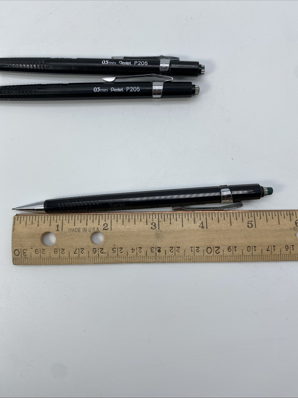 Vintage Pentel 0.5mm P205 3 Pack Drafting Mechanical Pencils Japan 14 35 39
