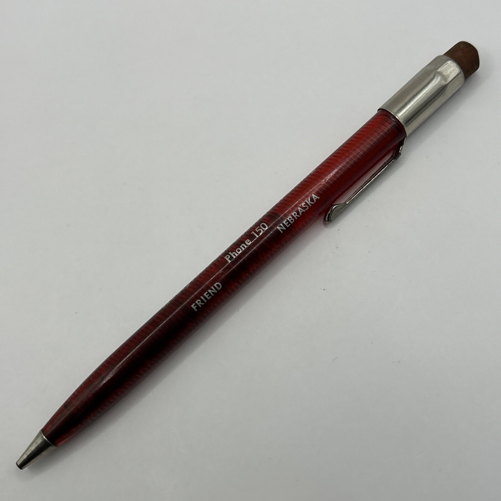 VTG Scripto Mechanical Pencil WESLEY ENGEL Friend, NE Corn Shelling Hay Baling
