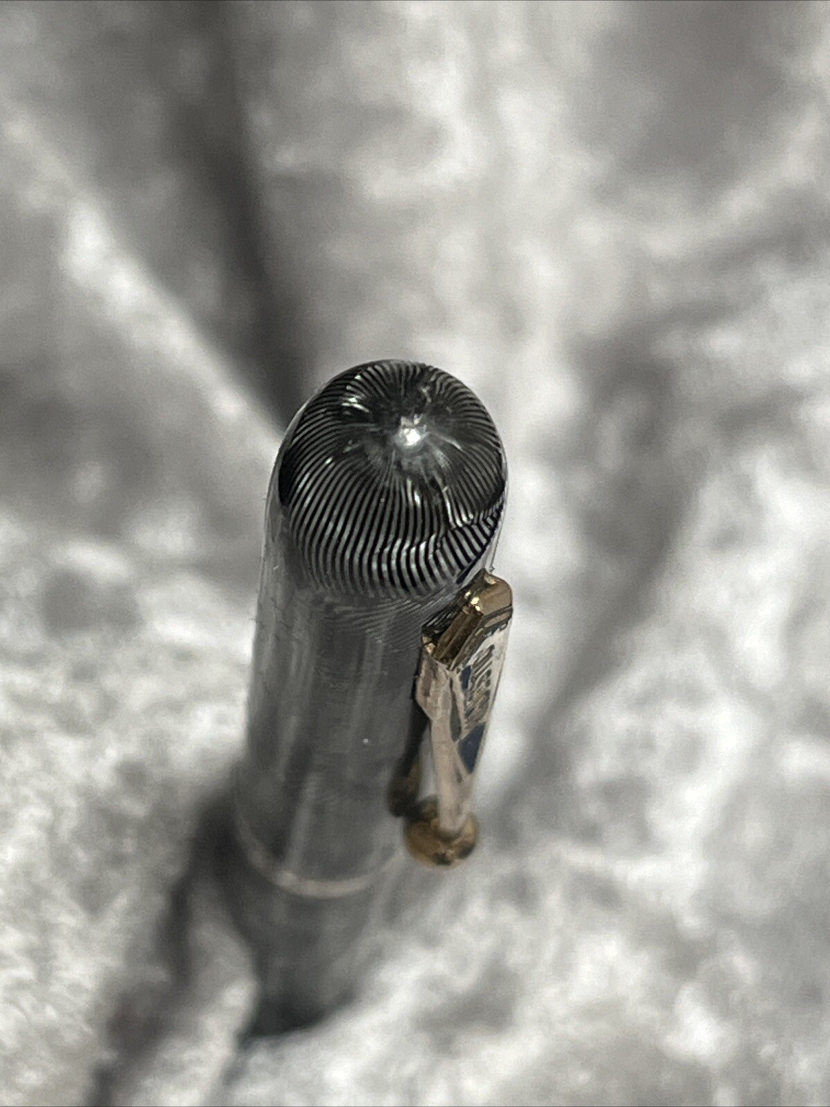 Vintage Majestic Mechanical Pencil with Silver & Black Marble Pattern