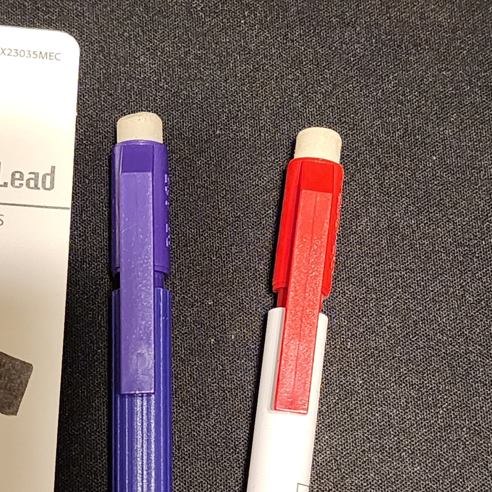 x2 Pentel A45 0.5mm Automatic Mechanical Pencil Purple, White Red IBM AmeriData