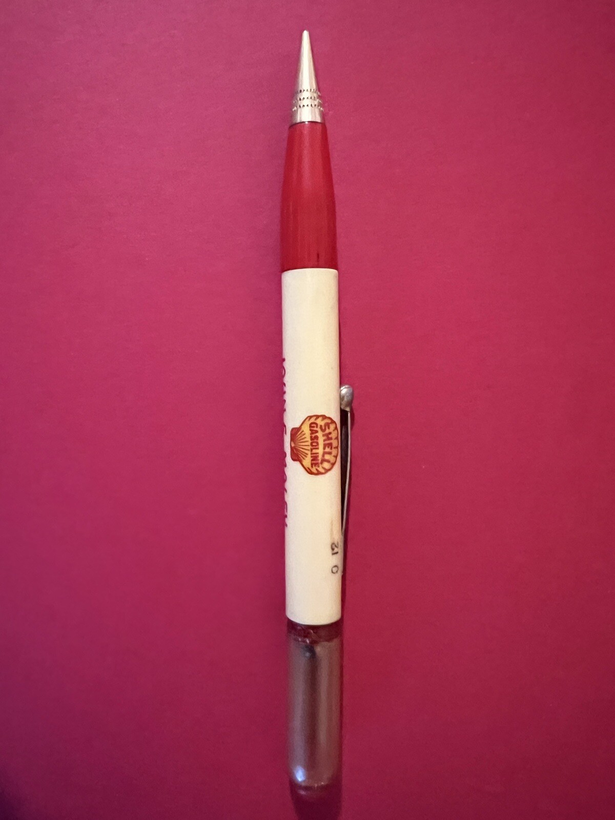 Shell Motor Oil Advertising Mechanical Pencil Vintage Petroleum Industry Floaty