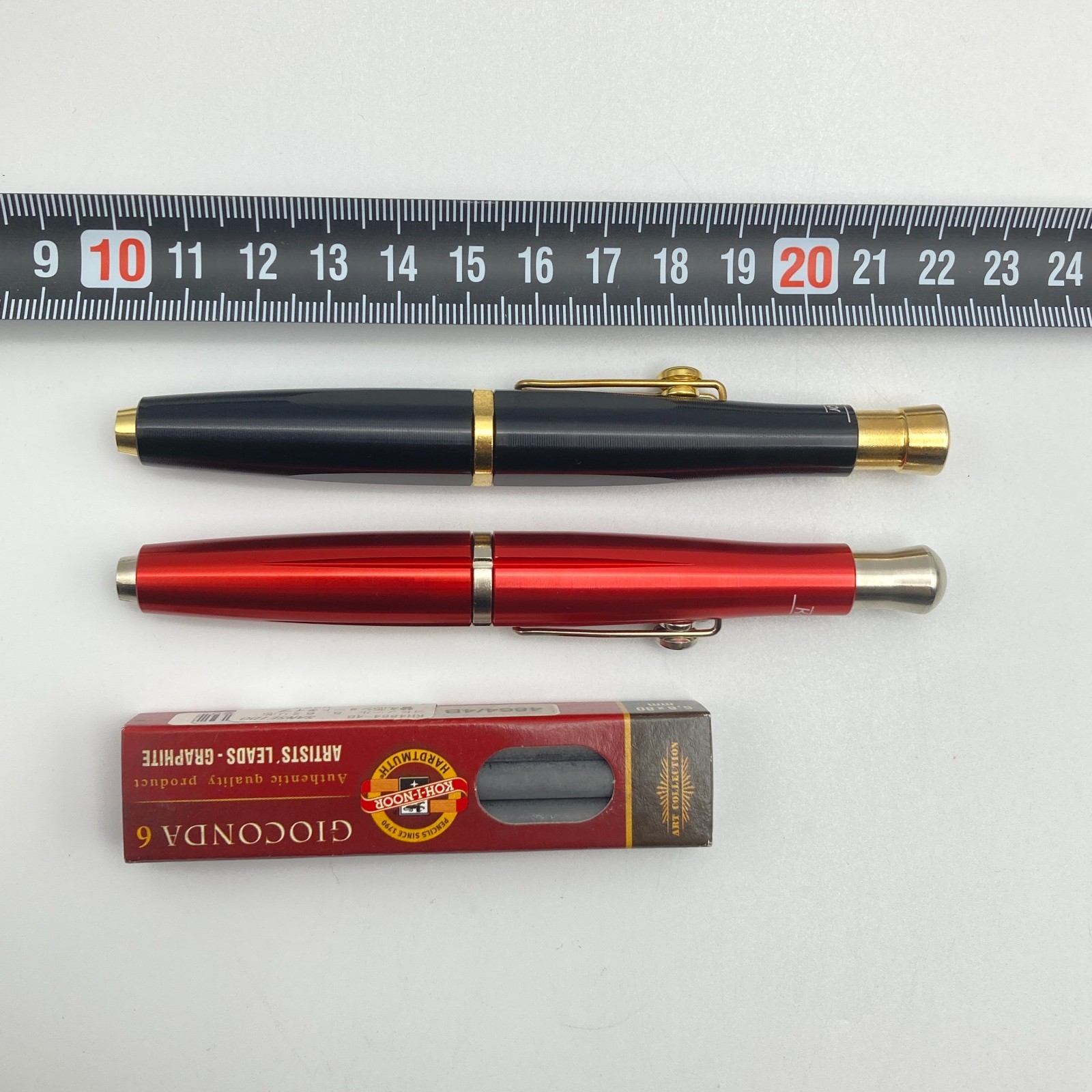 Koh-I-Noor 5.6mm Lead Holder Clutch Pencil Set Red Black 2pcs