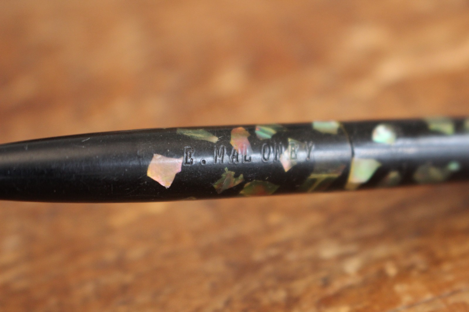 Vintage Black Green Marbled Bakelite Sheaffer Balance Mechanical Pencil Working