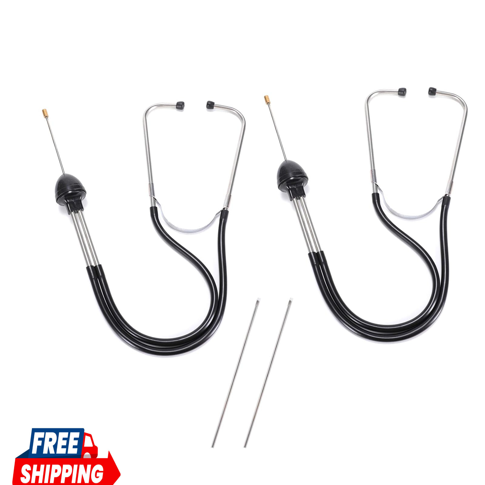 2Pcs Automotive Mechanic Stethoscope Engine Stethoscope Tool for Cars, Trucks