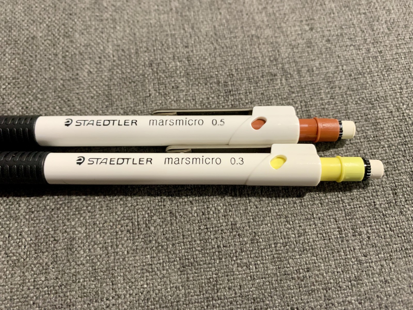 4 VTG Staedtler Mars 780 Marsmicro Mechanical Drafting Pencils Lot ..3 .5 2 mm