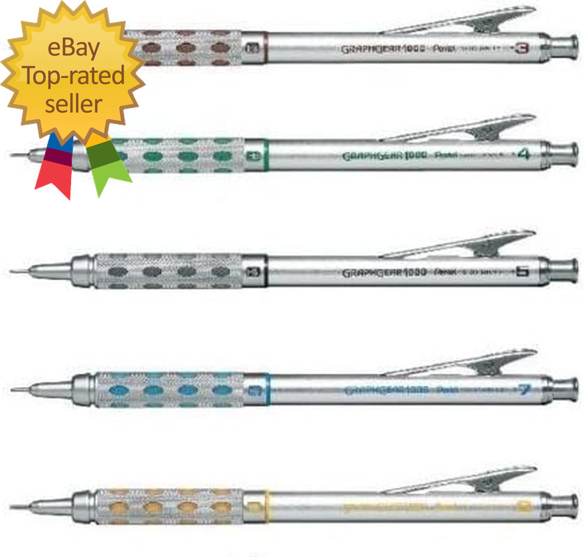 Graphgear 1000 Automatic Drafting Pencil, 0.3 Mm, 0.4 Mm, 0.5 Mm, 0.7 Mm, 0.9 Mm