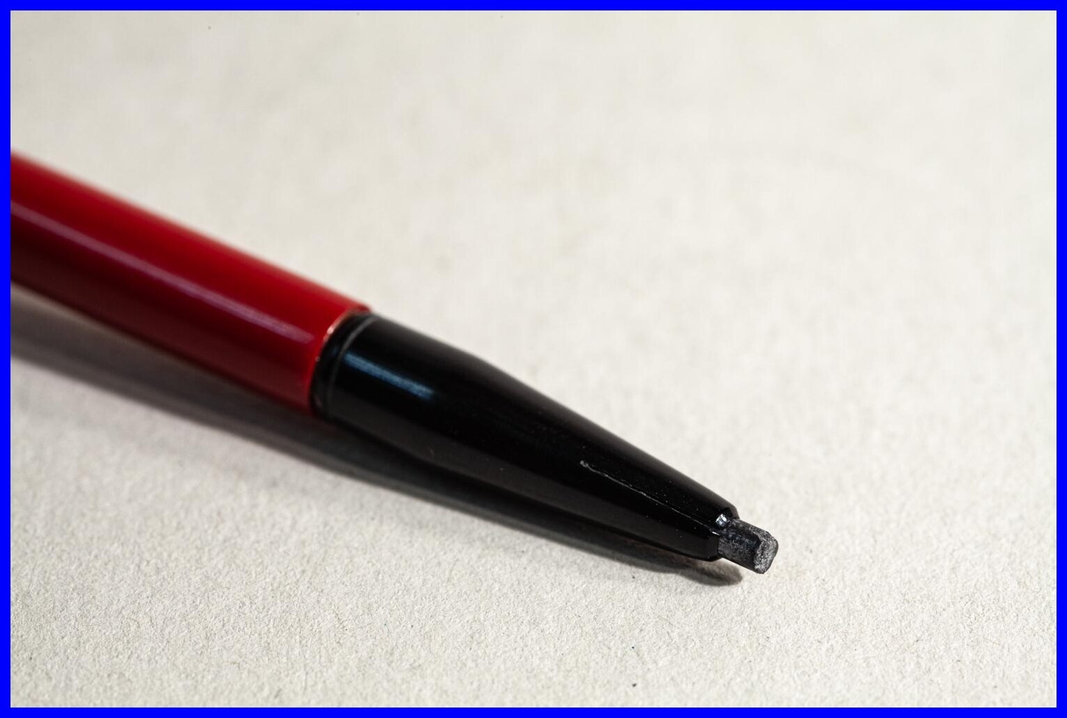 1910 drafting pocket size mechanical pencil 2 mm dark red and black