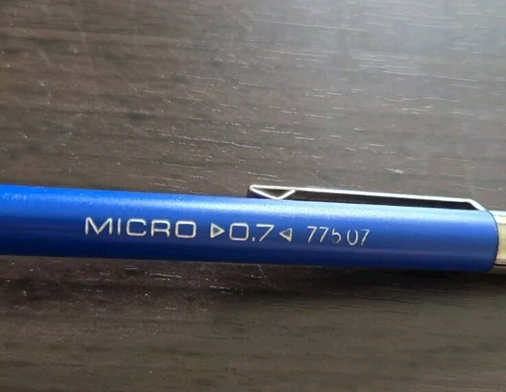 Vintage STAEDTLER MICRO 05 77505 Blue Mechanical Pencil-Made In Germany