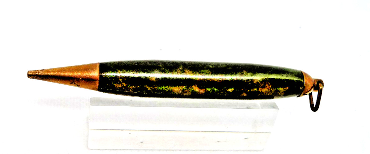 Vintage Green and Bronze Ring Top l.l mm Pencil with free tube of lead