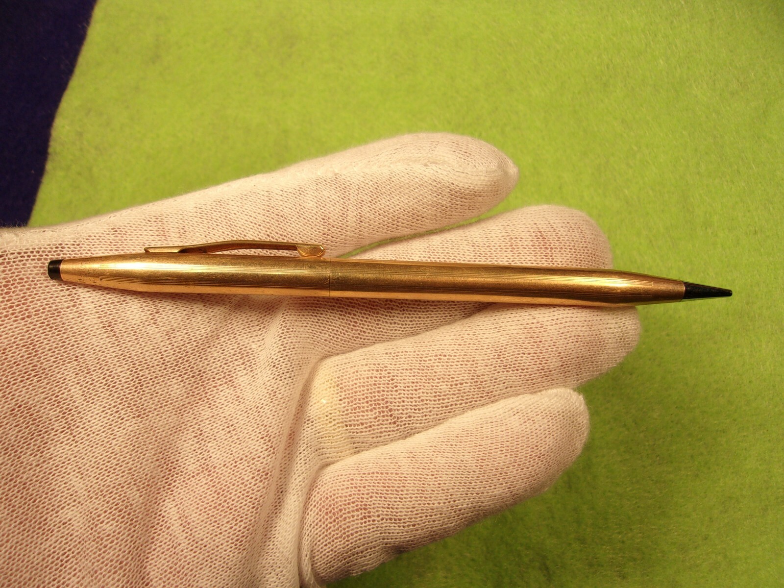 EXCELLENT OLDER VTG ROSE GOLD FILLED “CROSS” MECHANICAL PENCIL “WAM” MONOGRAM