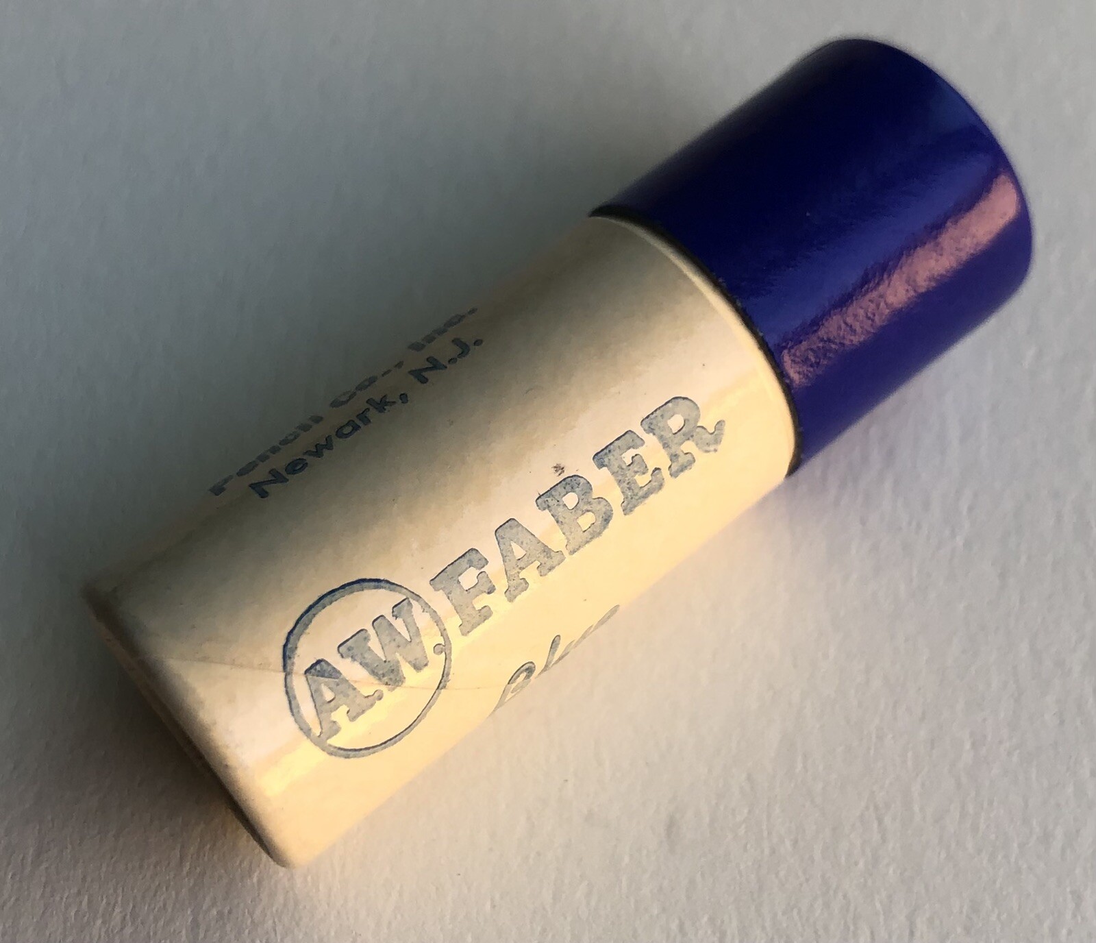 Vintage A. W. Faber Blue China Marking 4mm Leads NOS 6 Per Tube Extra Holder USA