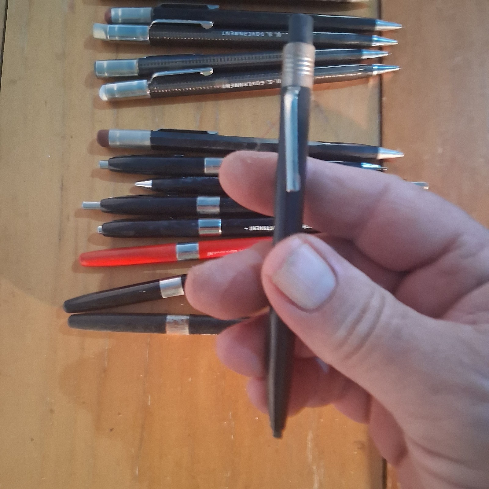 Vtg Lot Of 14 US Government Mechanical Pencils and Pens *Used*