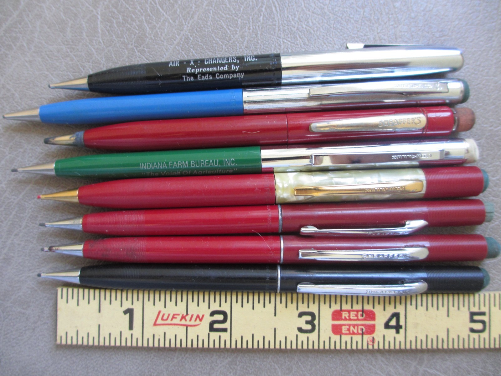 Vintage Sheaffer Twist Mechanical Pencil Mixed Lot of 8 Assorted Pencils, AS IS