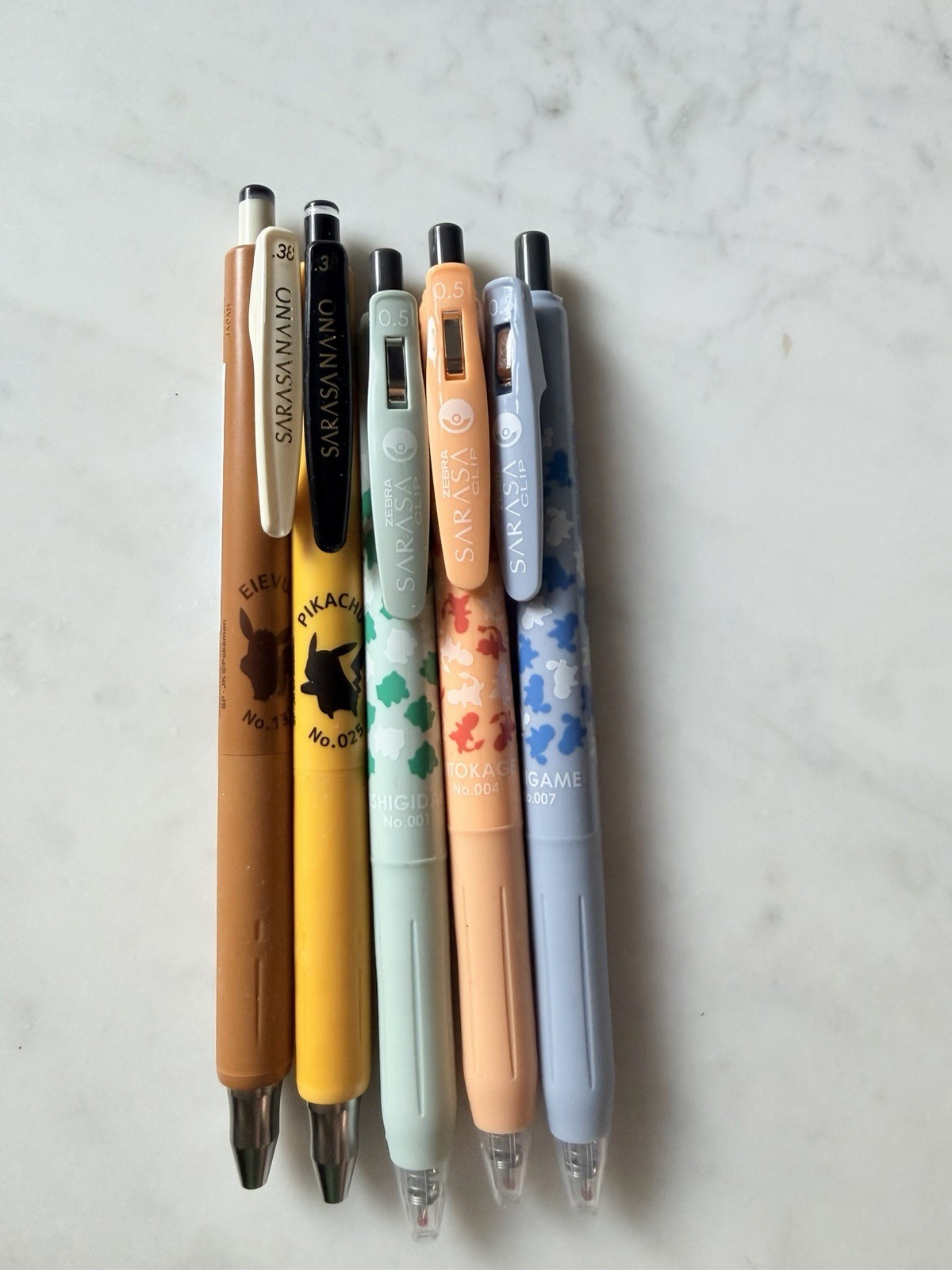 Zebra Sarasa Pokemon Squirtle Clip 0.5mm Gel Pen Black