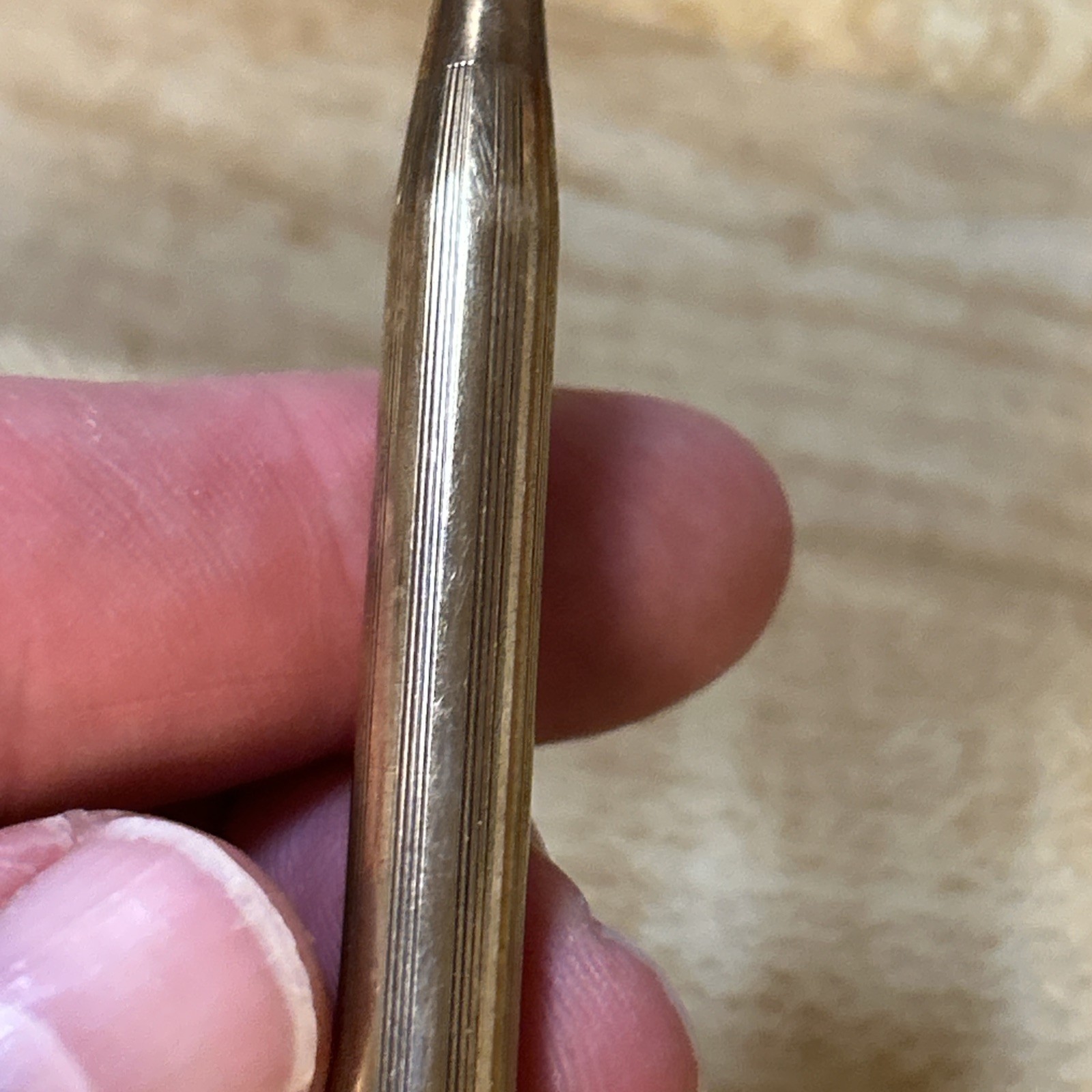 VTG Cross 10k Gold Filled Mechanical Pencil Twist Electroplated Chevron Logo Wks