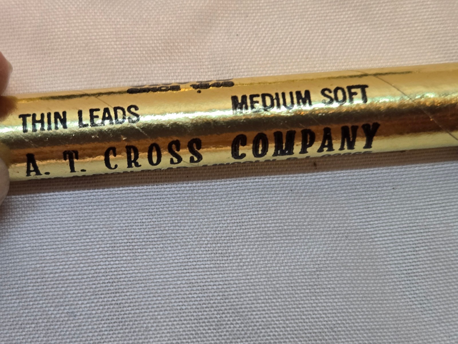 CROSS GOLD FILLED MECHANICAL PENCIL, UPJOHN LOGO, WITH EXTRA LEADS & ERASERS