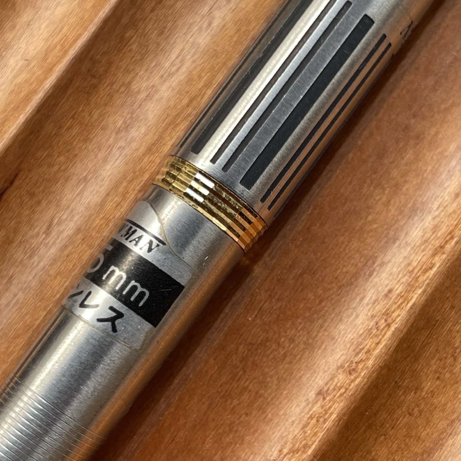 Newman Mechanical Pencil Etched Stainless Steel Barrel 0.5 mm Made in Japan