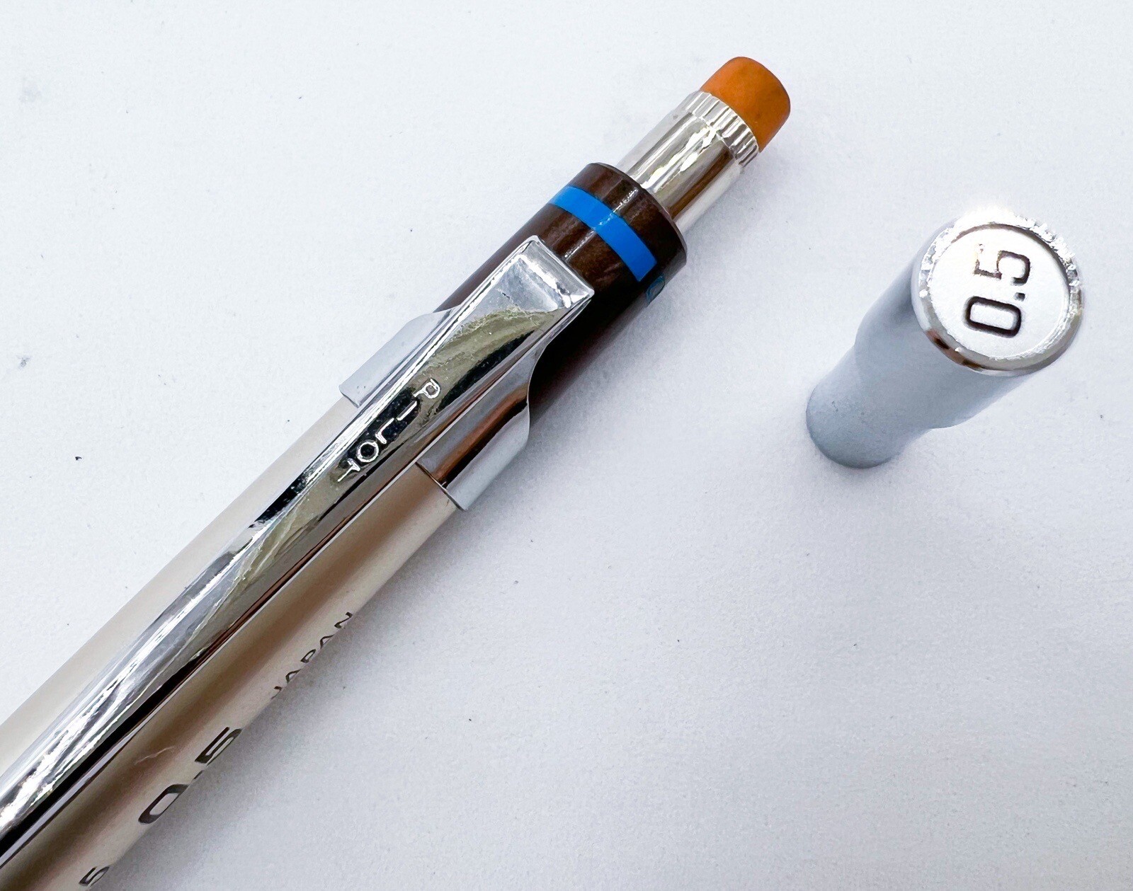 NOS Pilot H-2085 drafting Mechanical Pencil 0.5mm Natural wood grip