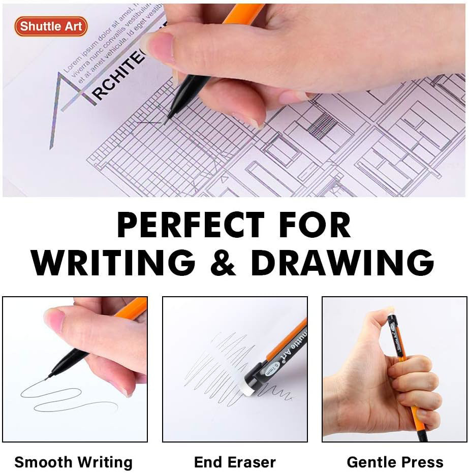 Shuttle Art Mechanical Pencils, 84 Pack Bulk Mechanical Pencils 0.7mm Medium HB