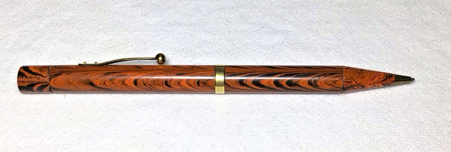 Waterman Pencil Red Ripple 56 Excellent Working Condition.