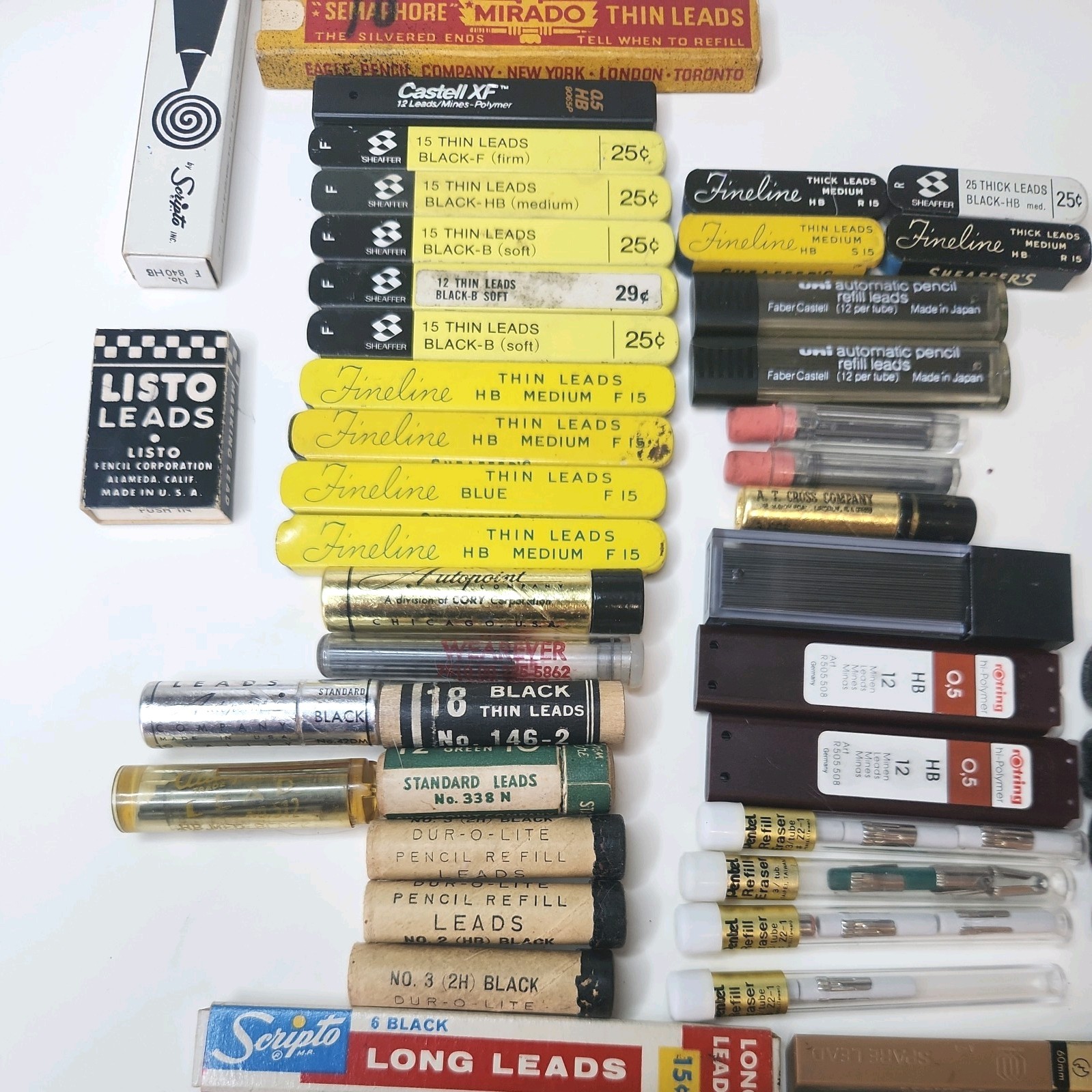 LARGE LOT VINTAGE PENCIL LEAD MECHANICAL