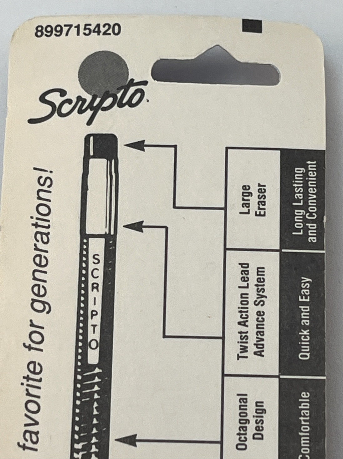 1993 Scripto Pencil Classic Combo Long Lead Pack B319 02319 New NOS Clear