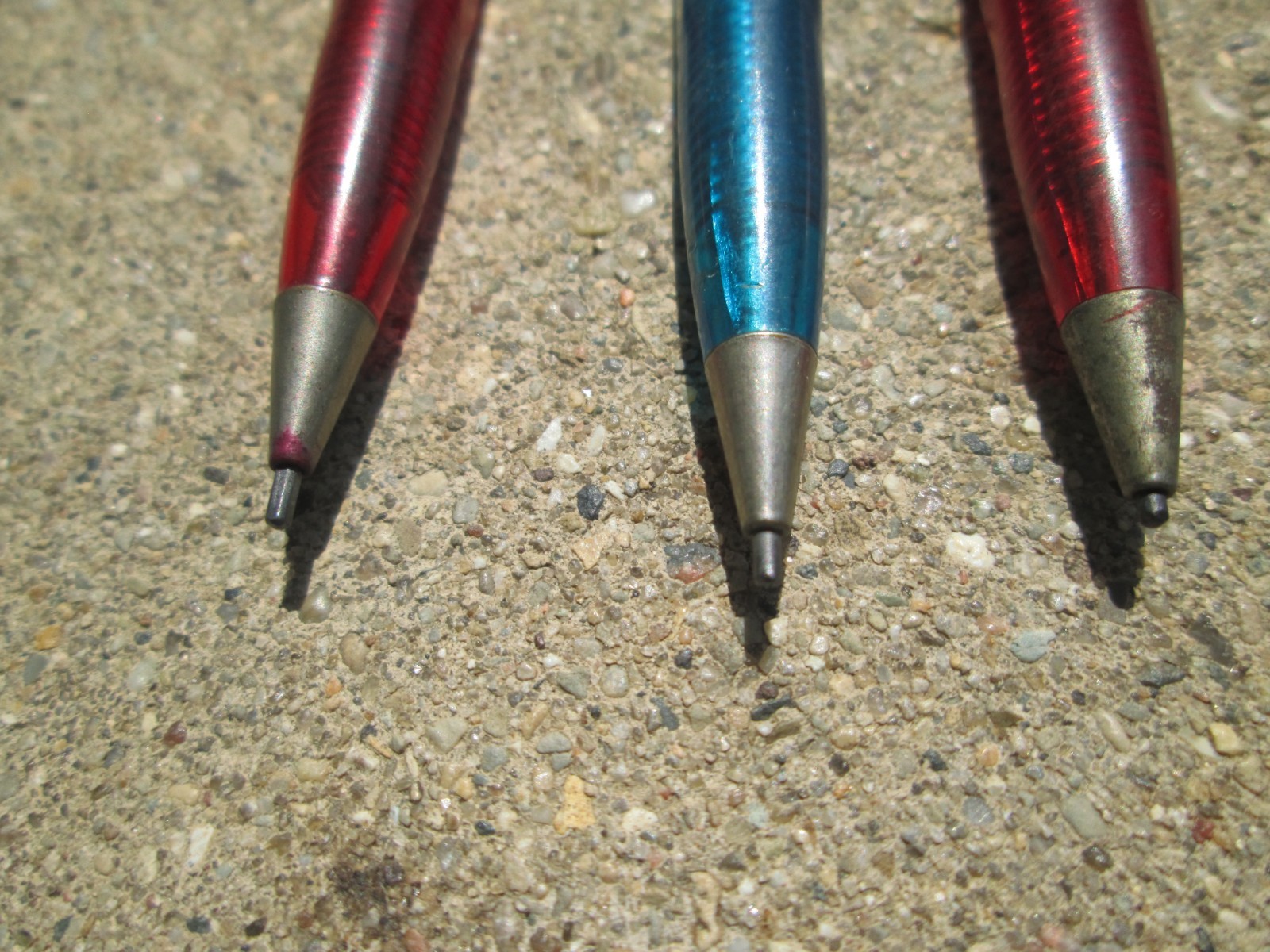 Lot of 3 Vintage Scripto Atlanta Transparent Mechanical Pencils Parts or Repair