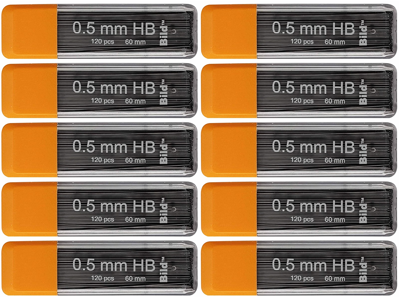 Premium 1200 leads of 0.5mm Mechanical Pencil Lead Refills (HB Mega, 0.5 mm)