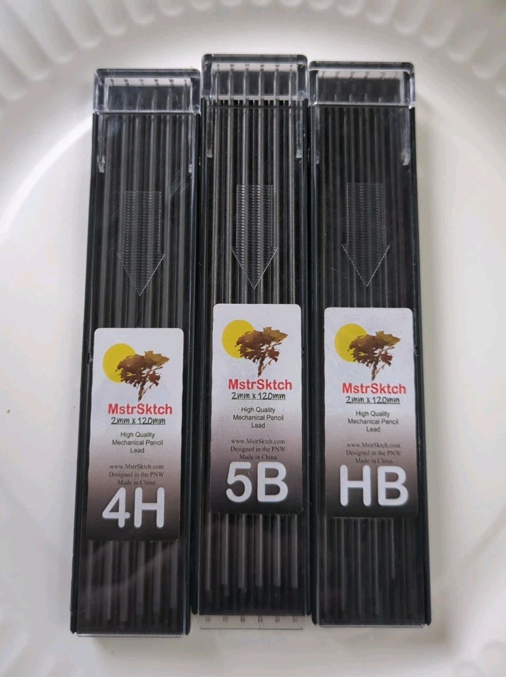 MstrSktch Mechanical Drawing Pencils for Artists – Refills No Pencils – 3 Pack