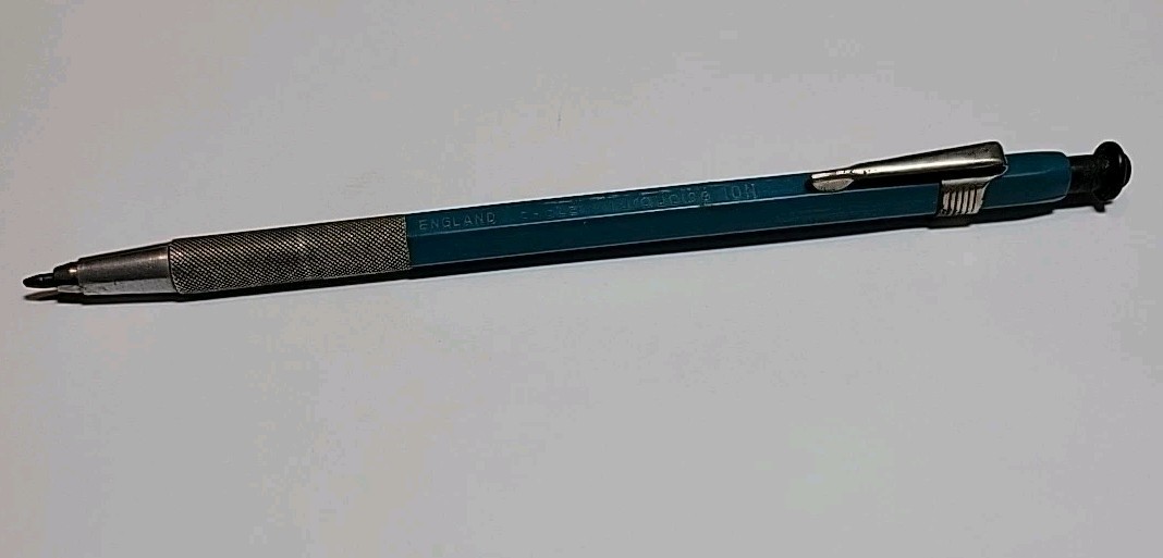 VTG England Eagle Turquoise 10 Lead Holder Drafting Drawing Pencil w Lead