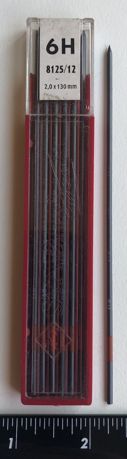 Vintage SWAN Stabilo Drawing Lead 6H 2mm 12 Pack Sleeve Germany